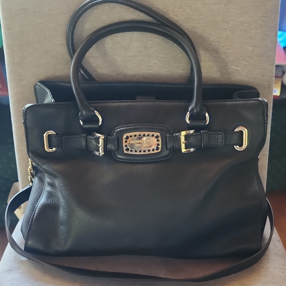 Black Leather Handbag